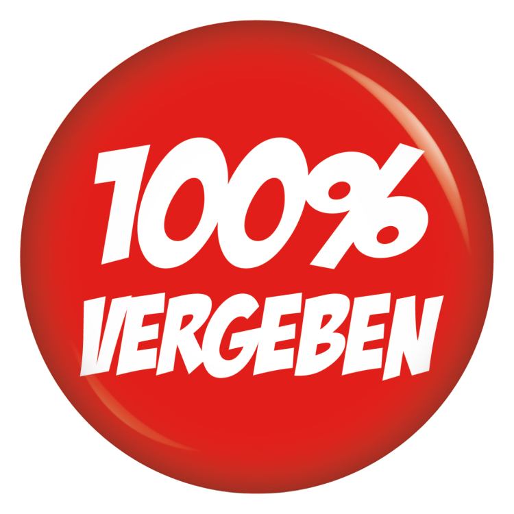 Ansteckbutton 100% vergeben